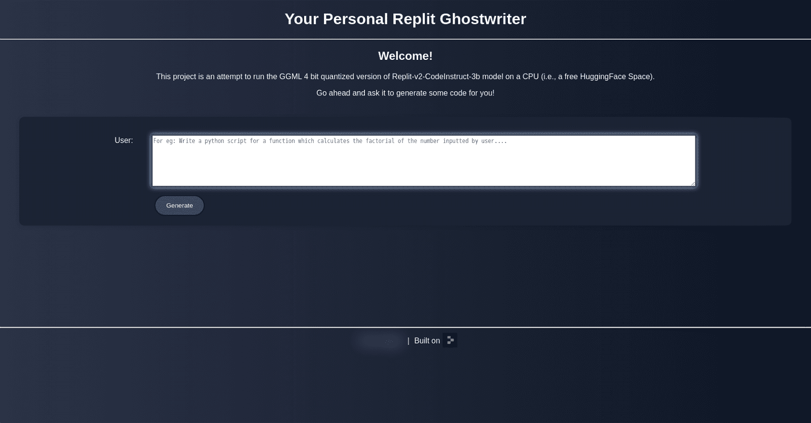 Personal Replit Ghostwriter