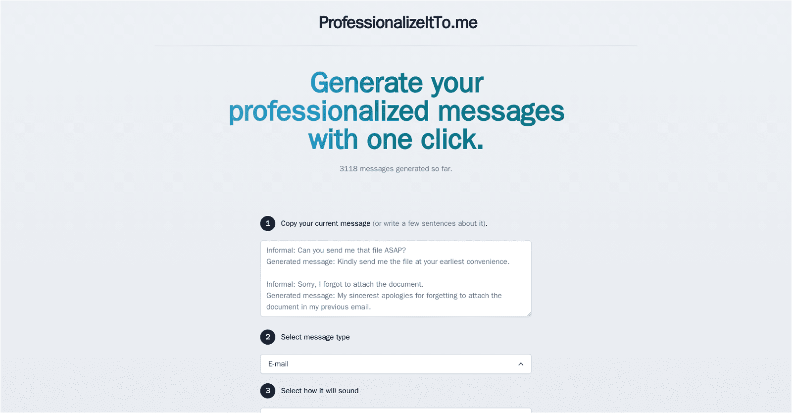 Professionalize It To Me