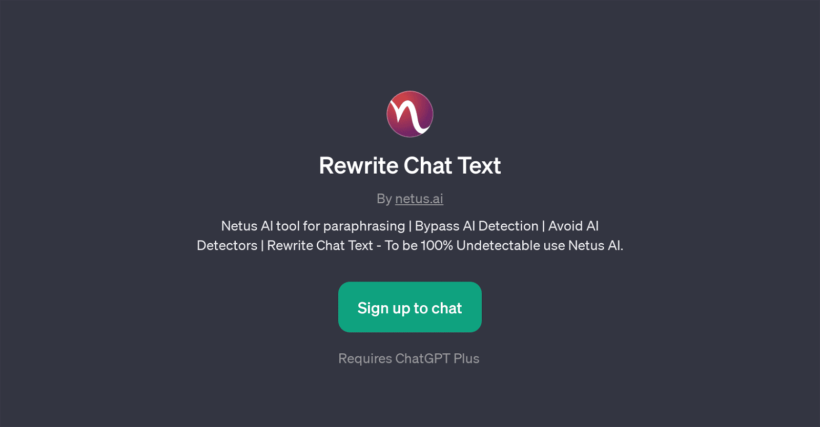 Rewrite Chat Text