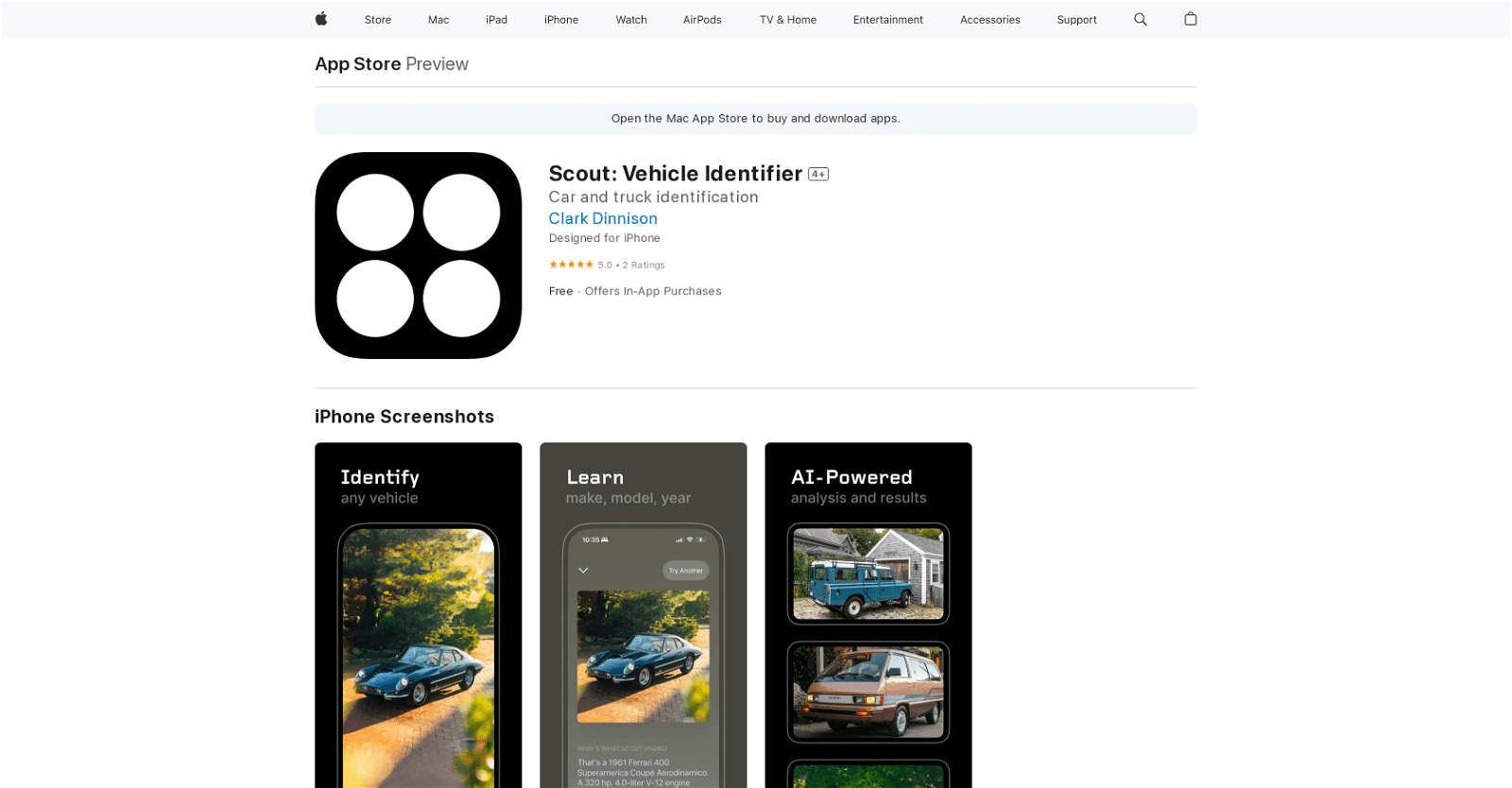 Scout: Vehicle Identifier
