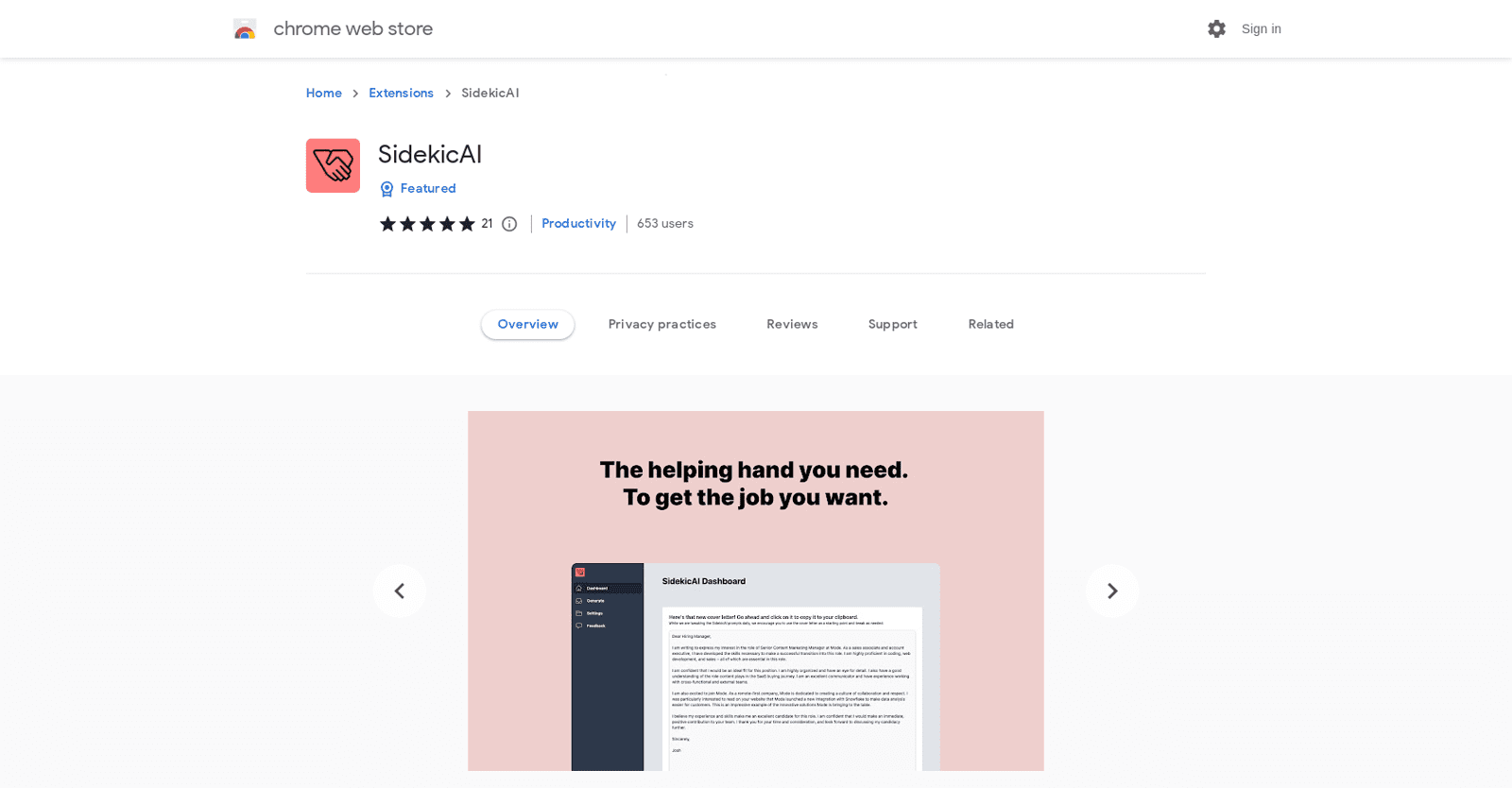 Sidekic AI - Chrome Extension