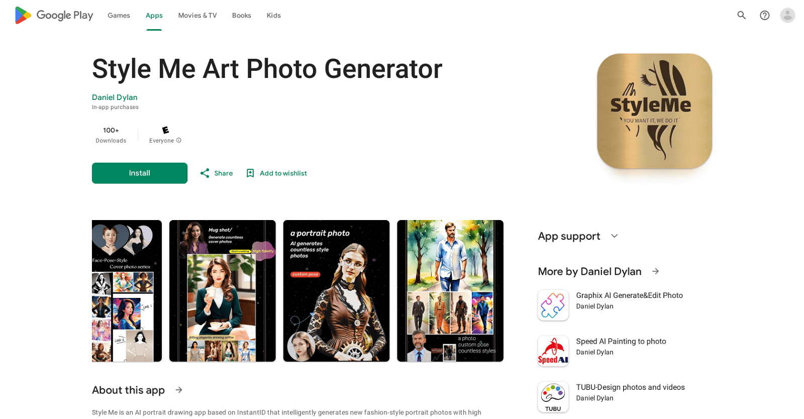 Style Me Art Photo Generator