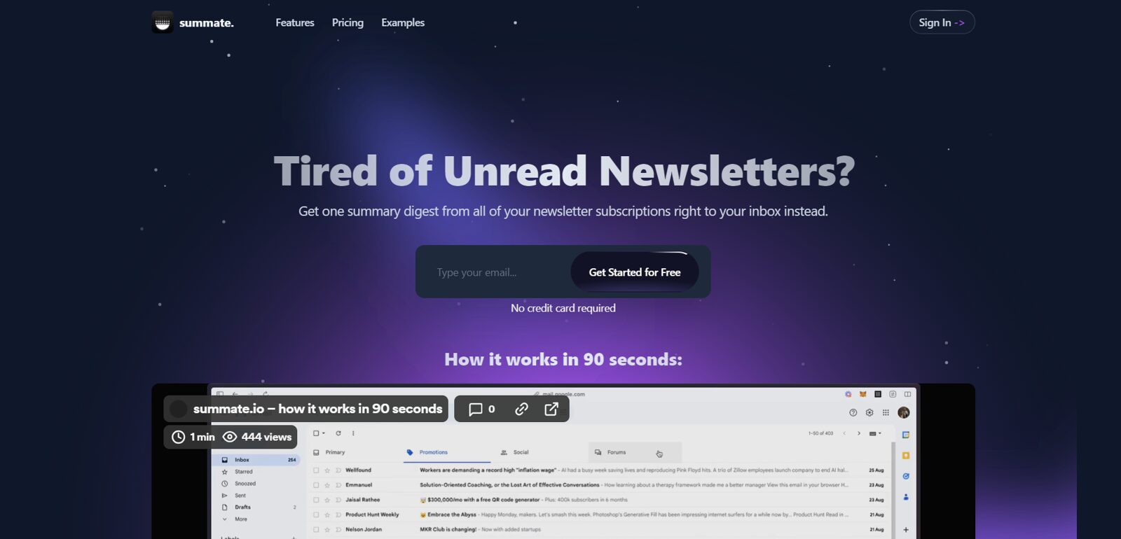 Summate-Newsletter summarization 