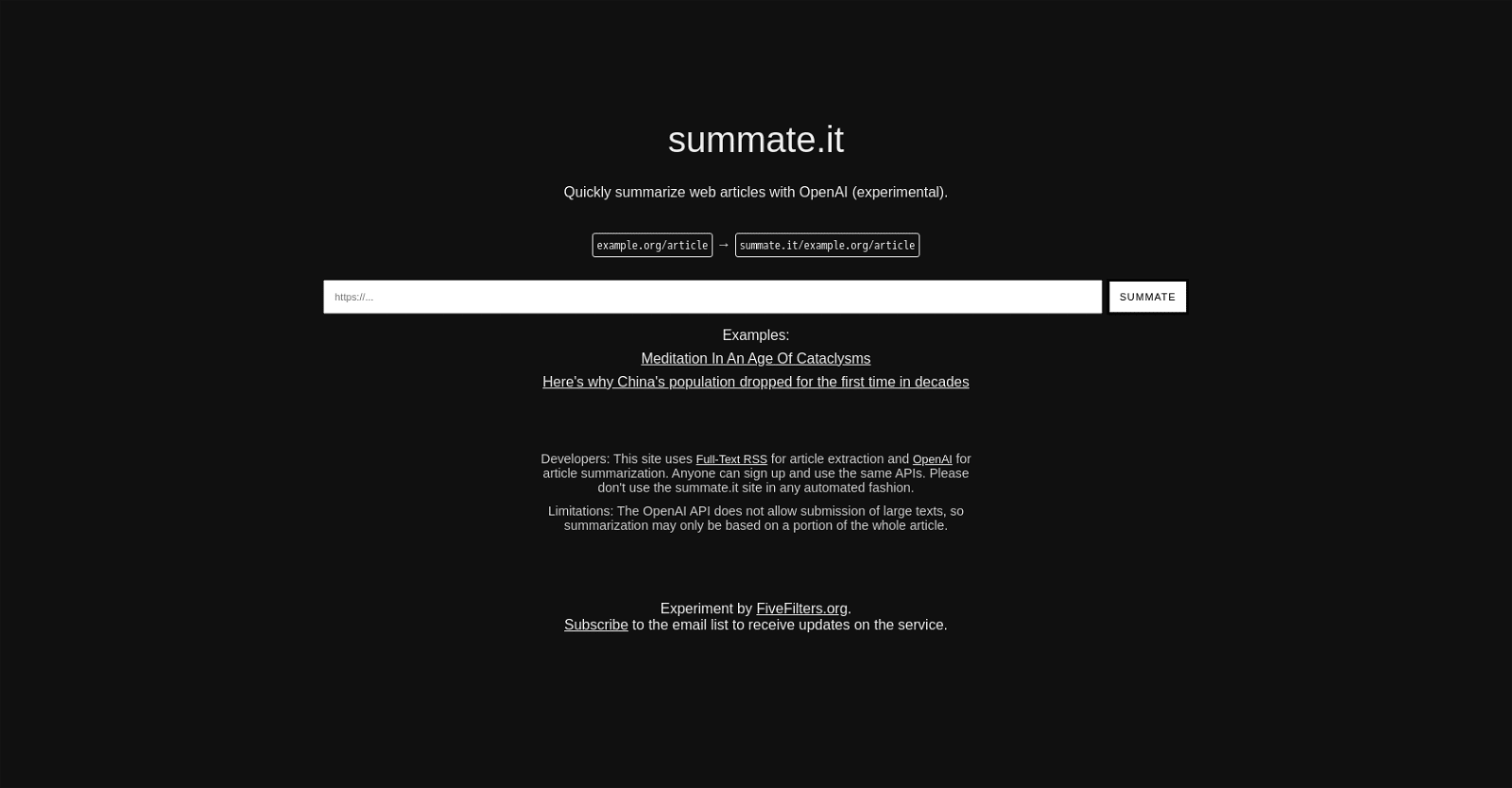 Summate-NLP-summarized web articles