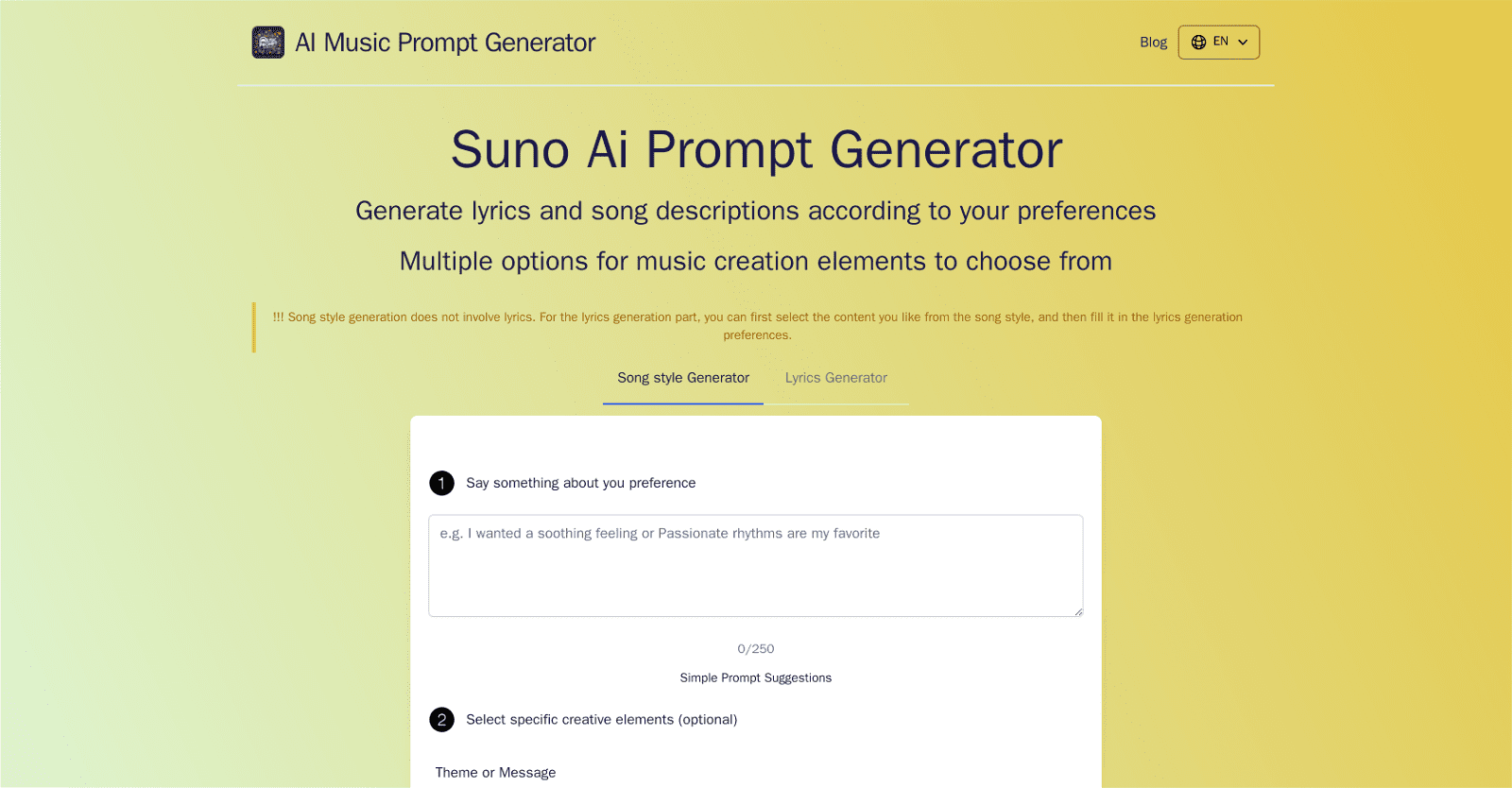 Suno Prompt