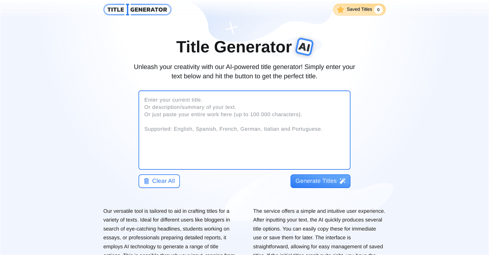 Title Generator