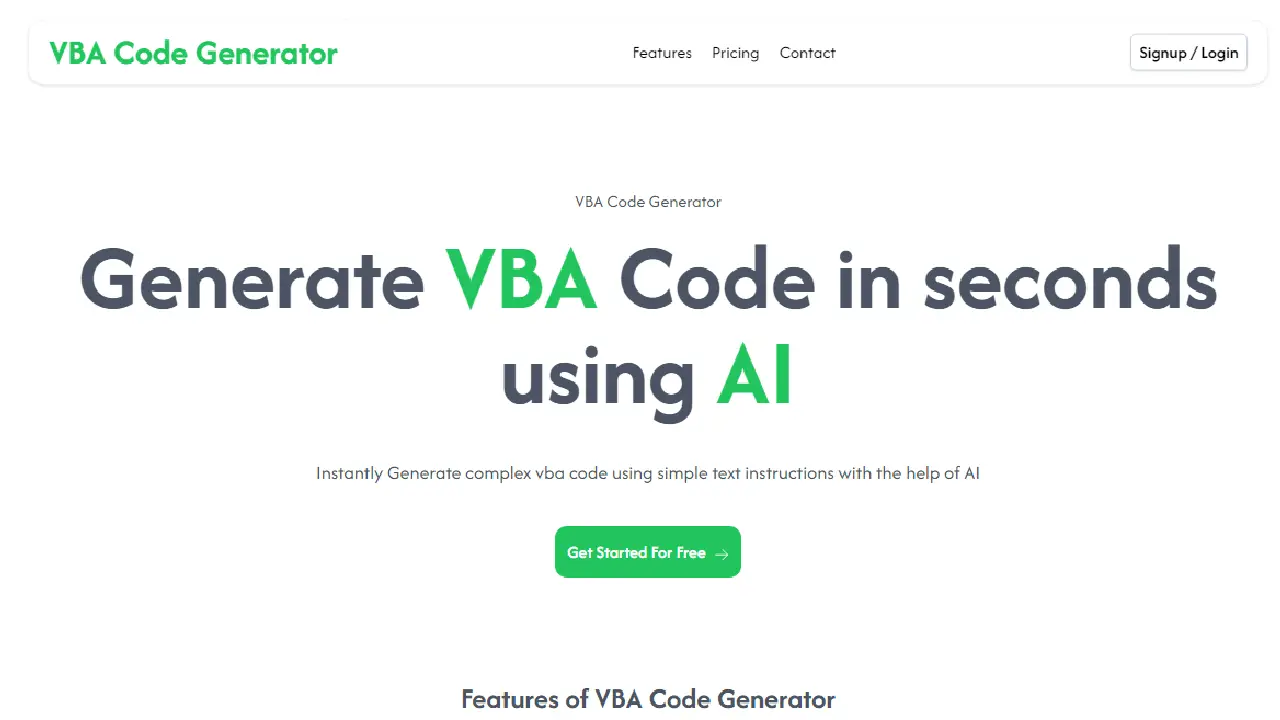 VBA Code Generator