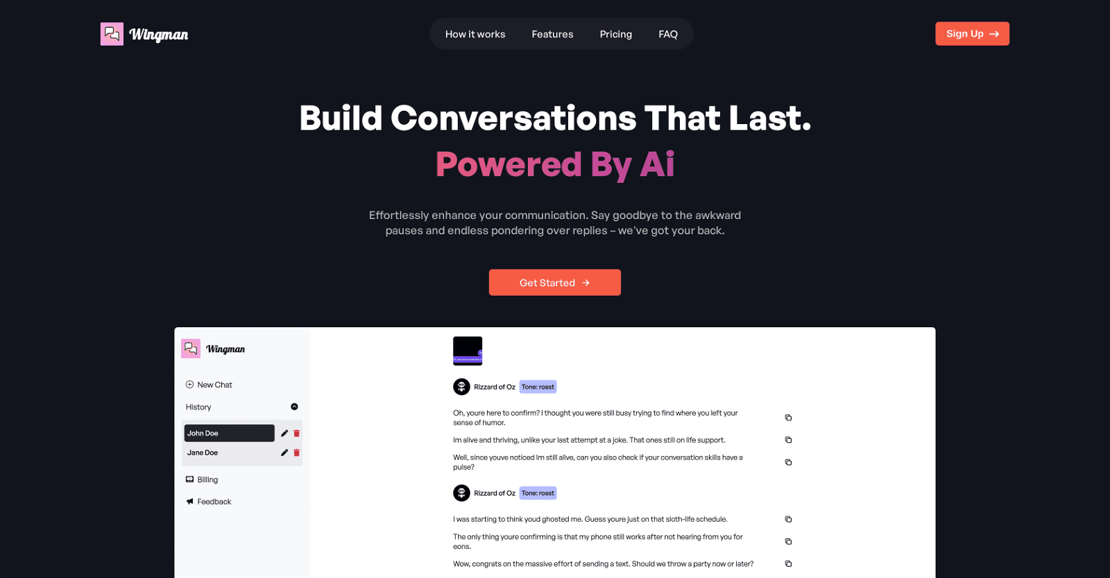 Wingman-Powered By AI